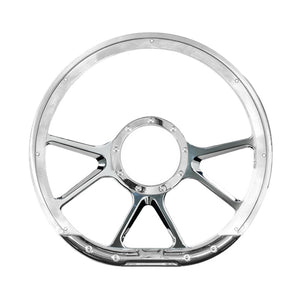 Billet Specialties Steering Wheel 14" D-Shape Prism Polished 29475