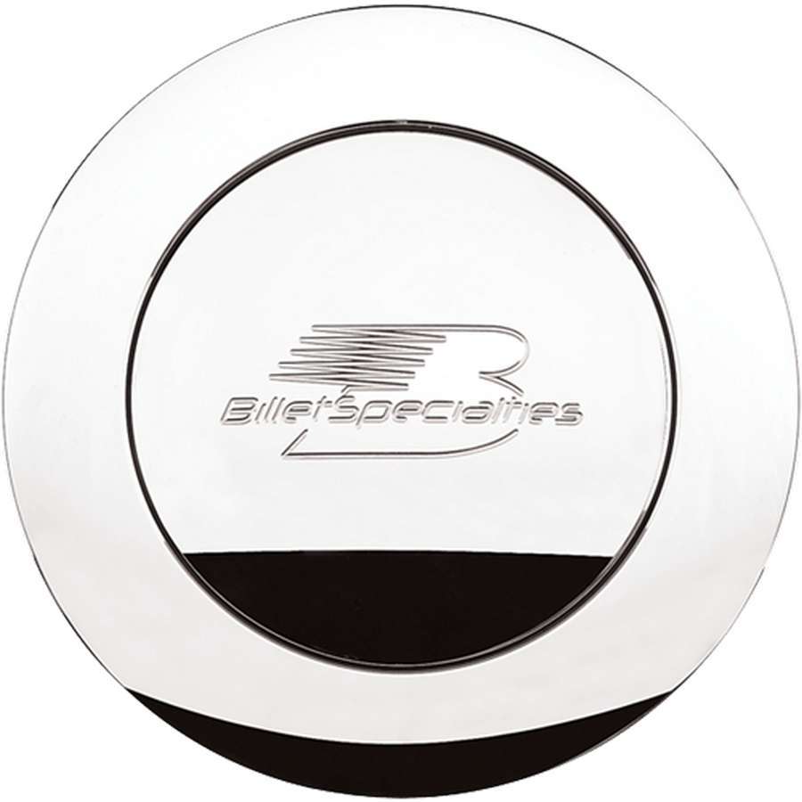 Billet Specialties Horn Button Billet Logo Large Polished 32625