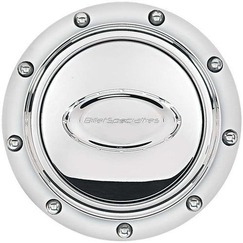 Billet Specialties Horn Button Riveted Polished w/Logo 32710