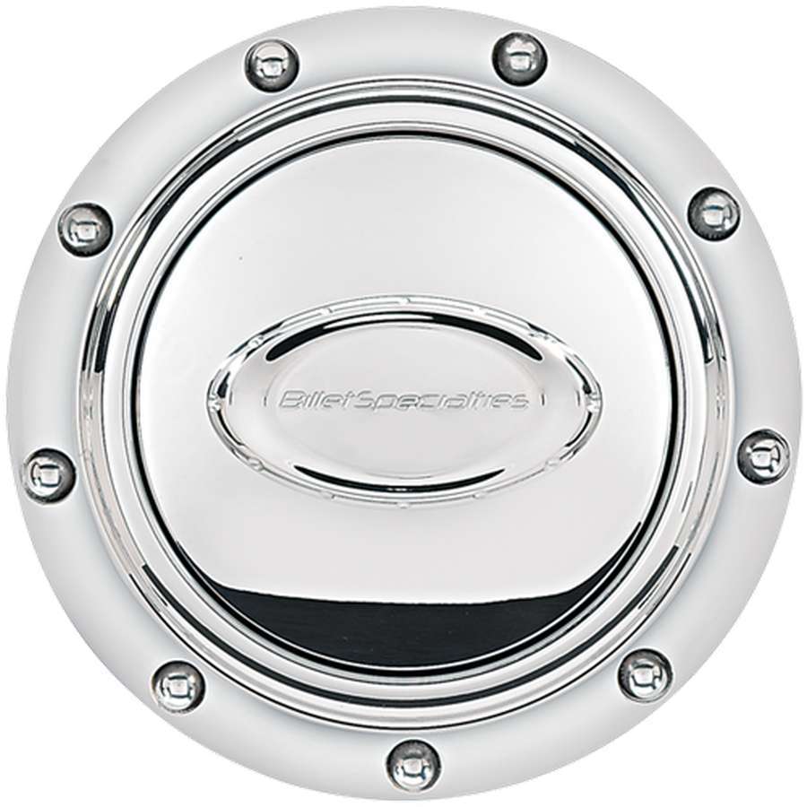 Billet Specialties Horn Button Riveted Polished w/Logo 32710