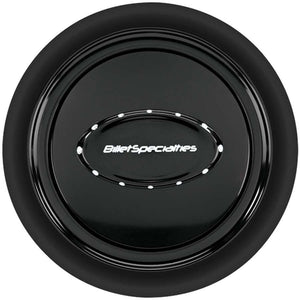 Billet Specialties Horn Button Smooth Black Anodized 32729