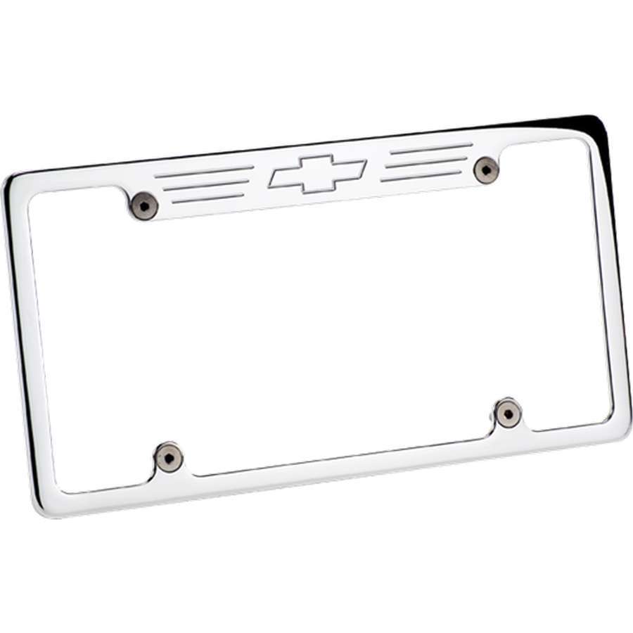 Billet Specialties License Frame Bowtie Polished 55623