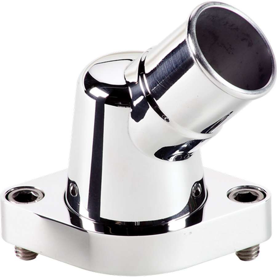 Billet Specialties Thermostat Housing 45-Degree Swivel Polished 90420