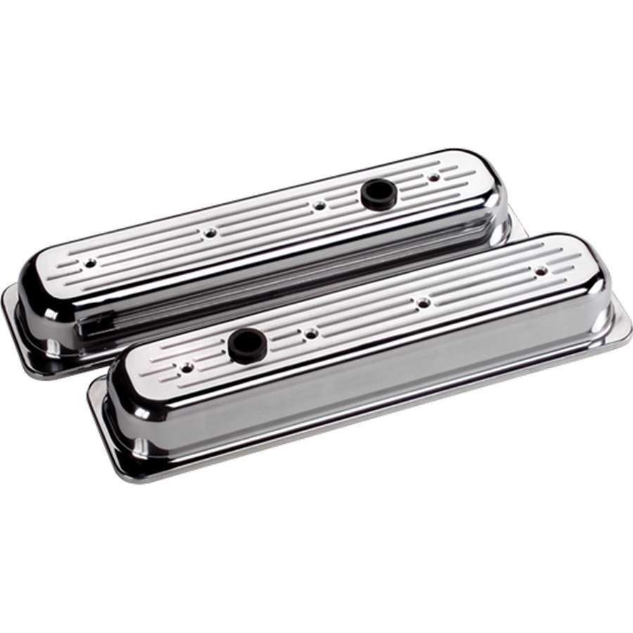 Billet Specialties SBC Centerbolt Valve Cover Ball Milled 95820