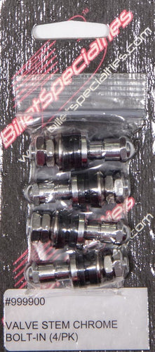 Billet Specialties Valve Stem Chrome Bolt-In (4pk) 999900