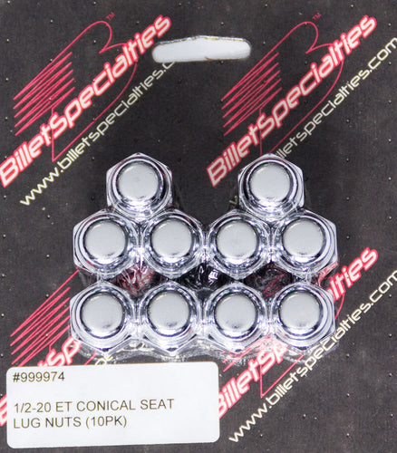 Billet Specialties 1/2-20 ET Conical Seat Lug Nuts (10pk) 999974