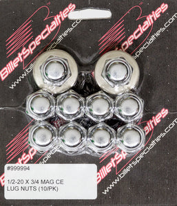 Billet Specialties 1/2-20x3/4 Mag Lug Nuts (10pk) 999994