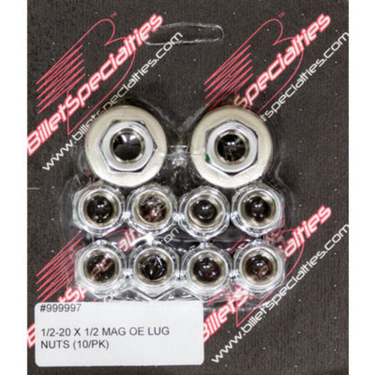 1/2-20x1/2 Mag Lug Nuts (10pk)