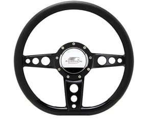 Billet Specialties Steering Wheel 14" D-Shape Trans Am BLK29427