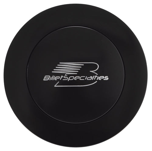 Billet Specialties Horn Button Large Black BLK32625