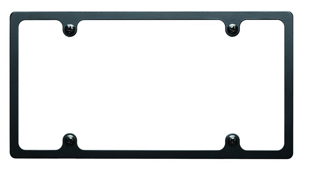 Billet Specialties License Plate Frame Slim Line Black BLK55020