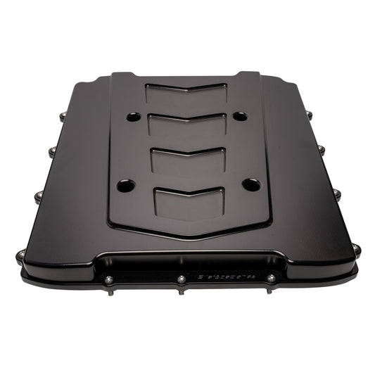 Billet Specialties LS GenV LT4 Supercharger Lid Chevron Black BLK95068