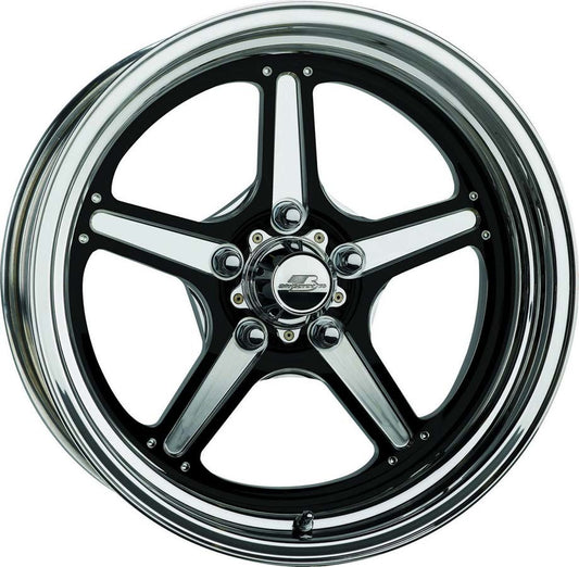 Billet Specialties Street Lite Black Wheel 15x4 2.25" Backspace BRS035406122N
