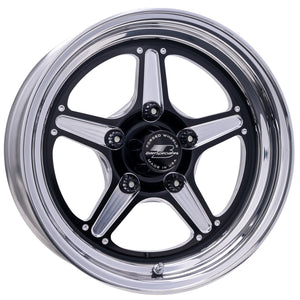 Billet Specialties Street Lite Black Wheel 15x3.5 1.75" Backspace BRS23535F6117