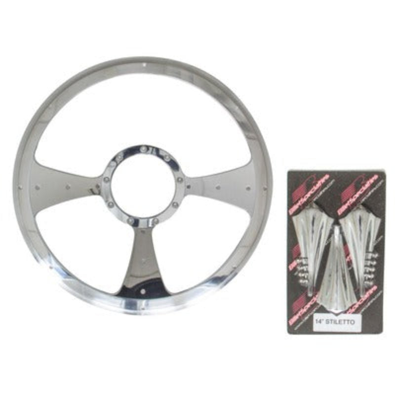 Billet Specialties Steering Wheel 14" Stiletto Profile
