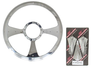 Billet Specialties Steering Wheel 14" Stiletto Profile P30092