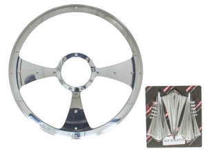 Billet Specialties Steering Wheel 15.5" Stiletto Profile P34092