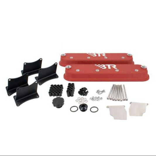 BTR Valve Covers w/Coil Mounts - Red VCA-02-RED-CM