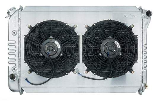 Cold Case Radiator 71-73 Mustang AT 26" Dual 12" Fans FOM578AK