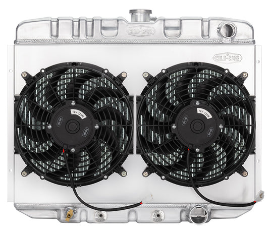 Cold Case Radiator 67-70 Mustang AT 24" Dual 12" Fans FOM587AK