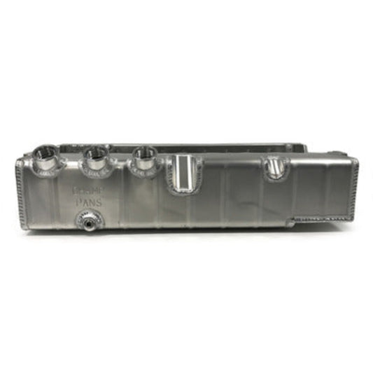 Champ Pans SBC Aluminum Dry-Sump Oil Pan 3 O-Ring Ports 4.25" PRO172R3A