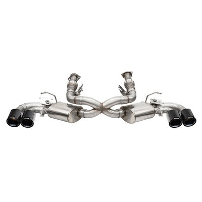 Corsa Axle-Back Exhaust 21100CFBLK Corvette