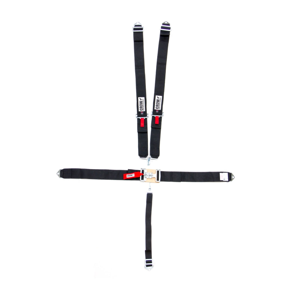 Crow 5-Pt Harness Big Latch & Link Black Pull Down 11064