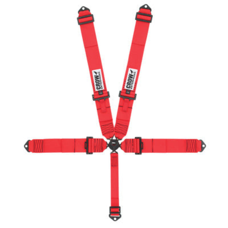 Crow Rotary Kam Lock 5-Point Harness  11104 (Red)