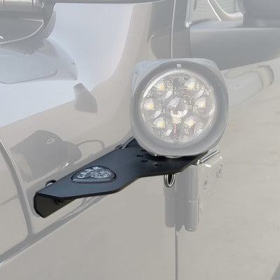 Carr 18+ Jeep JL 180-Degree Light Mount Black 210291