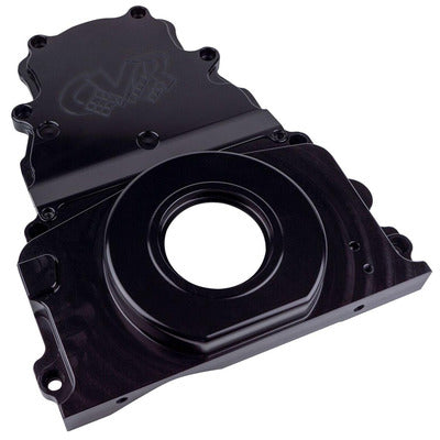 CVR GM LS Billet Timing Cover 2-Piece Black TC2327BK