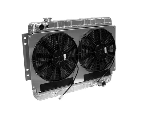 Dewitts Radiator w/Fans Automatic Transmission Raw Chevelle 66-67 32-4139002A