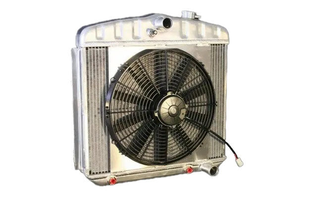 Dewitts Radiator w/Fans Automatic Transmission Raw 55-57 Chevy 32-4139013A