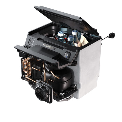 Dometic Center Console Refrigerator F150 (open lid)