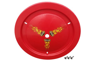 Dominator Wheel Cover Bolt-On Red Real Style 1006-B-RD