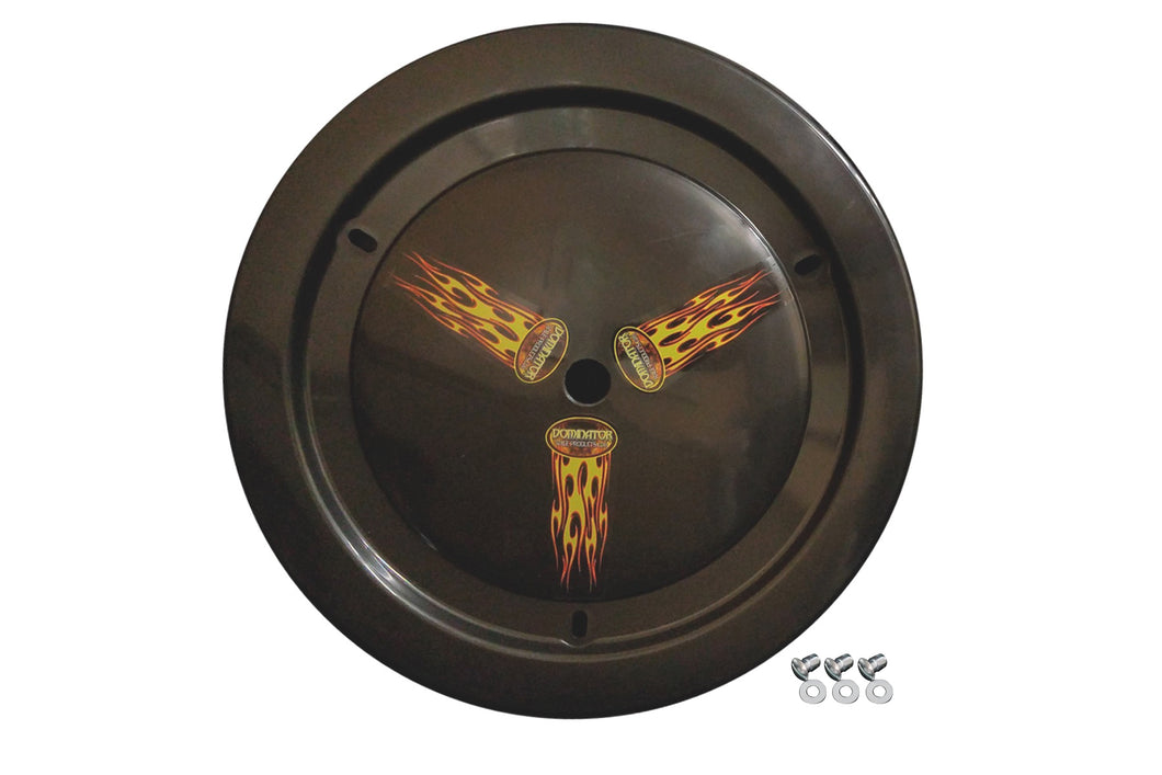 Dominator Wheel Cover Dzus-On Black Real Style 1006-D-BK