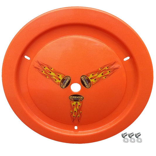 Dominator Wheel Cover Dzus-On Fluorescent Orange Real Style 1006-D-FOR