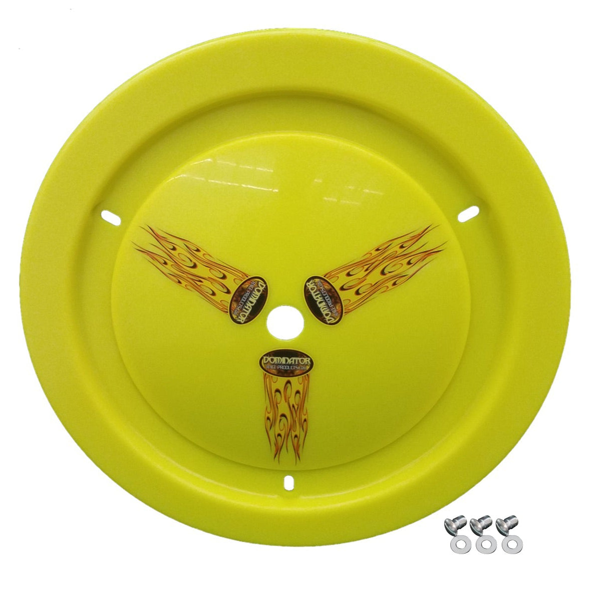 Dominator Wheel Cover Dzus-On Fluorescent Yellow Real Style 1006-D-FYE