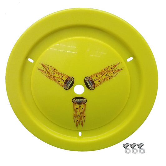 Dominator Wheel Cover Dzus-On Fluorescent Yellow Real Style 1006-D-FYE