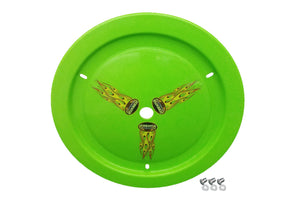 Dominator Wheel Cover Dzus-On Xtr Green Real Style 1006-D-XG