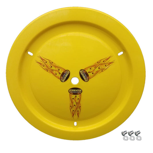Dominator Wheel Cover Dzus-On Yellow Real Style 1006-D-YE