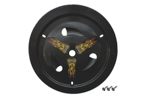 Dominator Wheel Cover Bolt-On Black Real Style 1007-B-BK