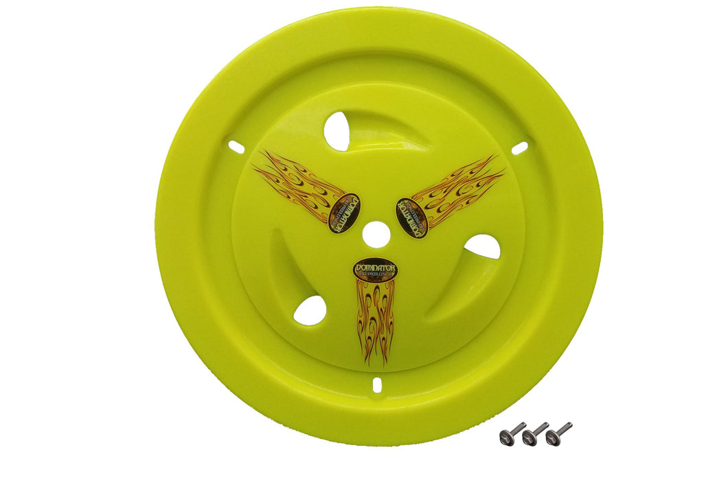 Dominator Wheel Cover Bolt-On Fluorescent Yellow Real Style 1007-B-FYE