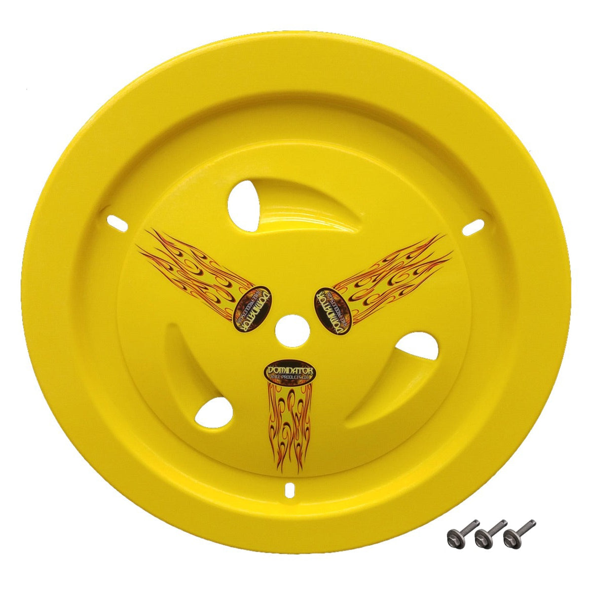Dominator Wheel Cover Bolt-On Yellow Real Style 1007-B-YE