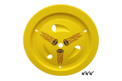 Dominator Wheel Cover Bolt-On Yellow Real Style 1007-B-YE