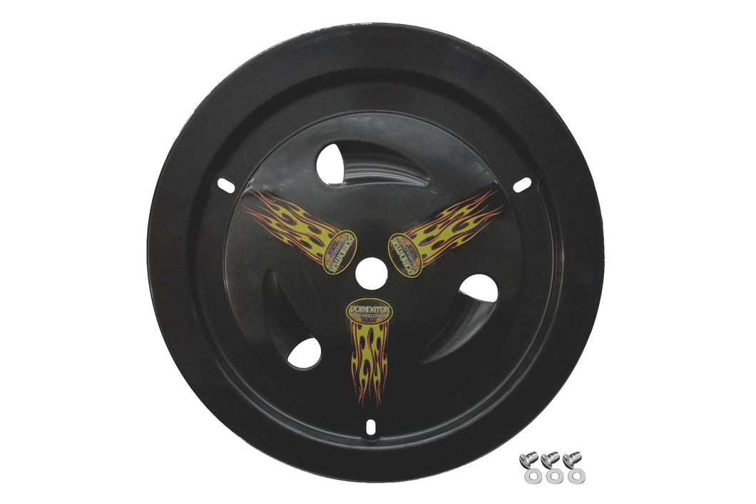 Dominator Wheel Cover Dzus-On Black Real Style 1007-D-BK