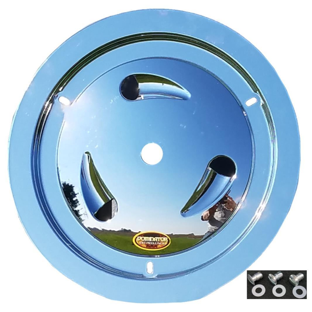 Dominator Wheel Cover Dzus-On Chrome Real Style 1007-D-CHROME