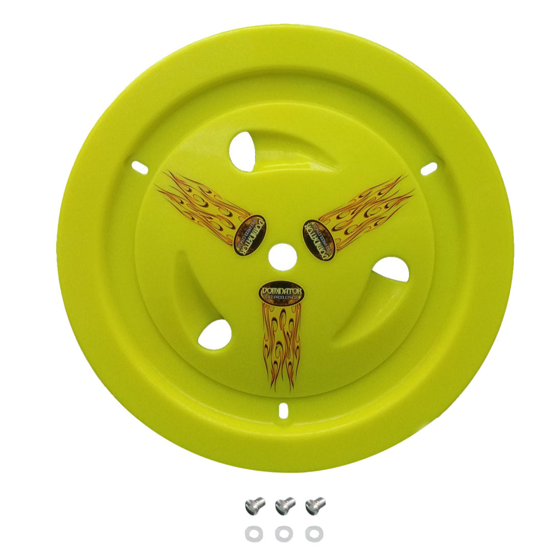 Dominator Wheel Cover Dzus-On Fluorescent Yellow Real Style 1007-D-FLOYE
