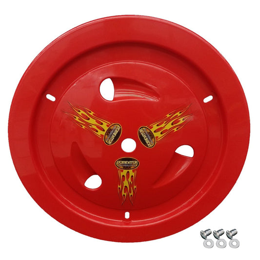 Dominator Wheel Cover Dzus-On Red Real Style 1007-D-RD