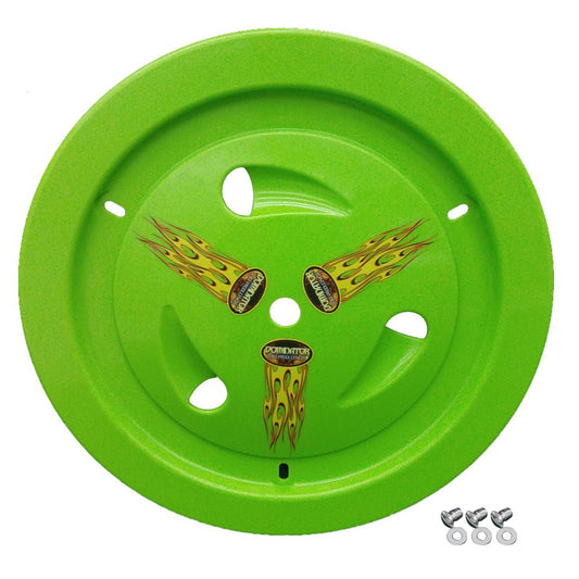 Dominator Wheel Cover Dzus-On Xtr Green Real Style 1007-D-XG