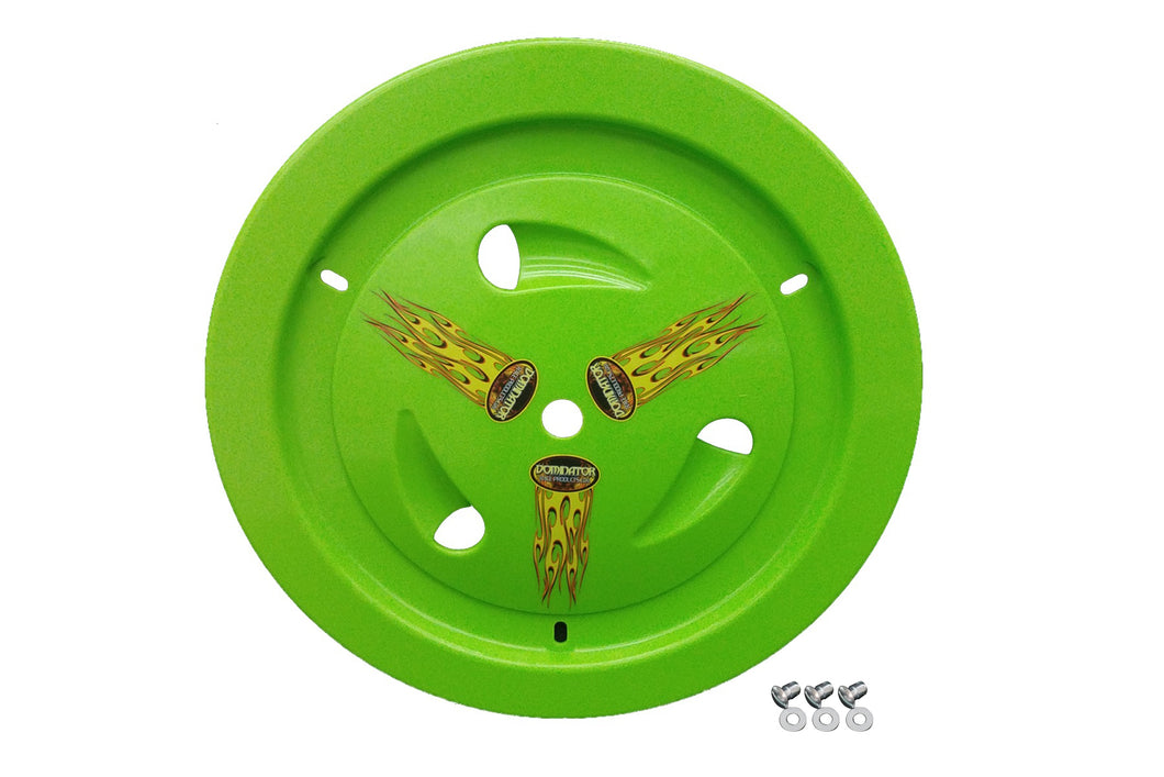 Dominator Wheel Cover Dzus-On Xtr Green Real Style 1007-D-XG